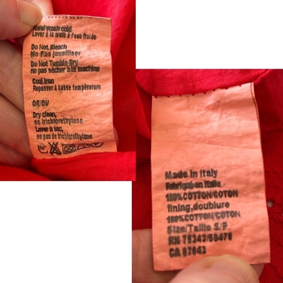 NWT Rosemarine Made in Italy 100%Cotton Eyelet Midi Dress 3/4 Sleeve Siz… - Picture 11 of 16